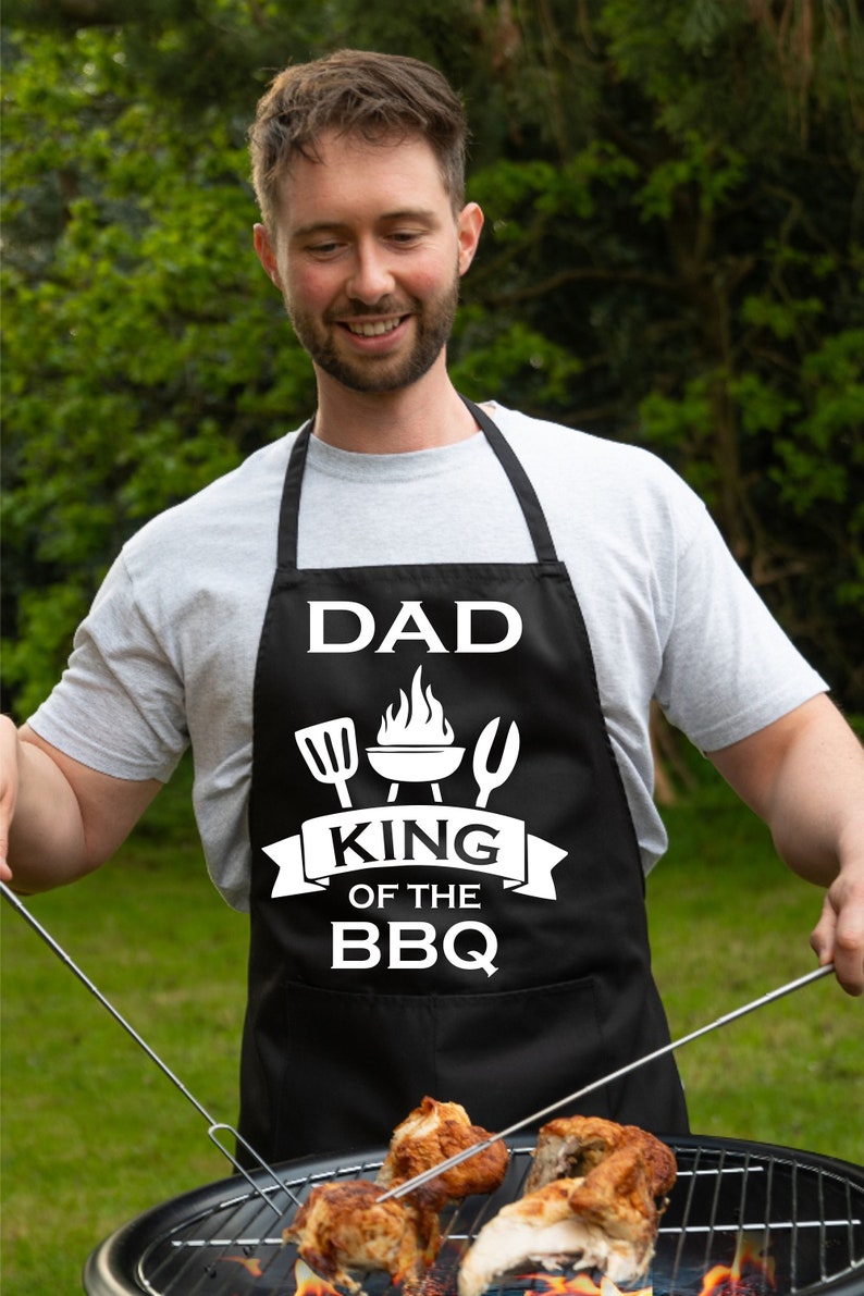 Dad King of the BBQ Apron, Funny Father's Day Gift