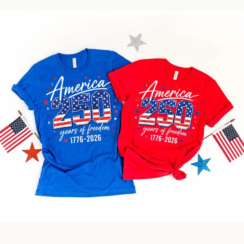 USA 250th Anniversary Shirt, 4th July Tee, USA 250th Anniversary Independence Day Shirts, 4th July 250th Year Shirts, 4th July Family Shirts