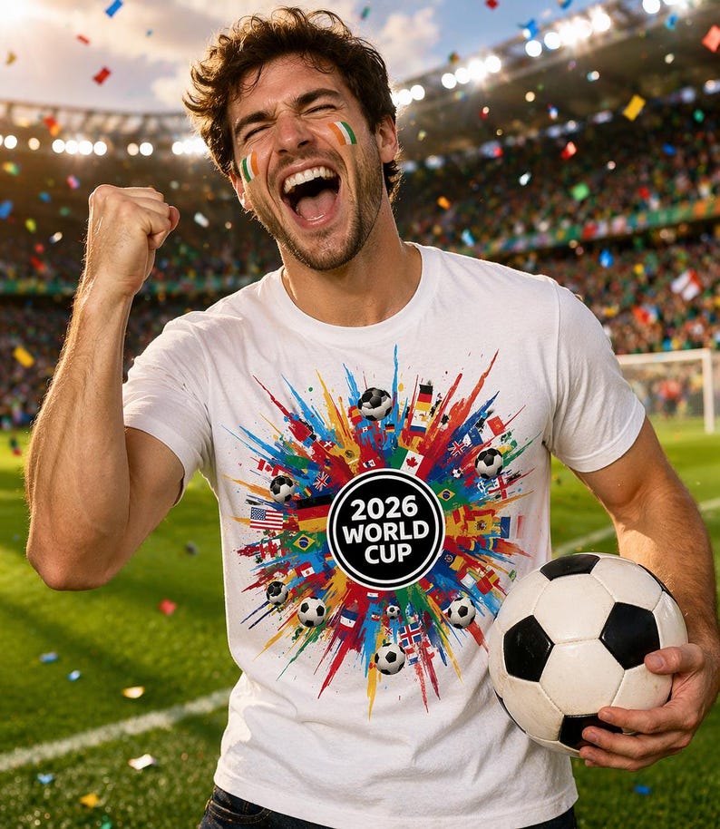 2026 Soccer Cup T-Shirt, Soccer Fan Shirt, Football Fan Gift, Soccer Cup 2026 Tee, International Soccer Shirt, Football Fan Gift