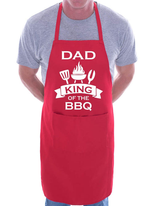 Dad King of the BBQ Apron, Funny Father's Day Gift