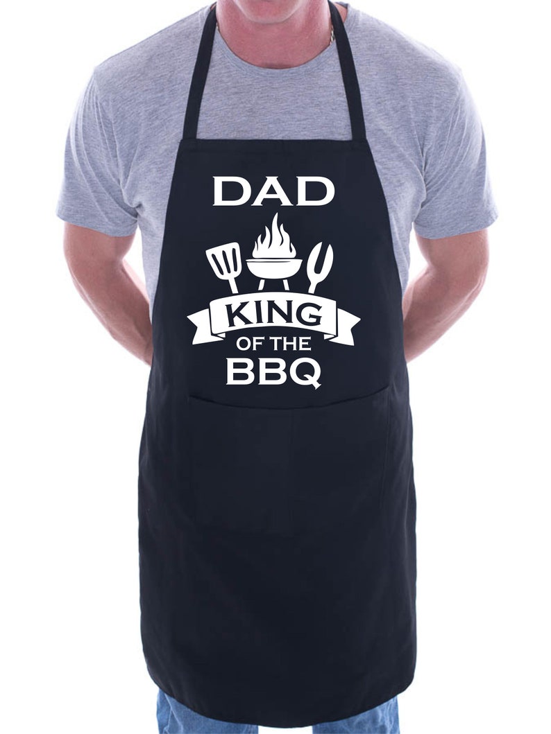 Dad King of the BBQ Apron, Funny Father's Day Gift