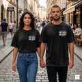 Personalized Two Souls One Heart Couple Shirt, Custom Names Date Tee