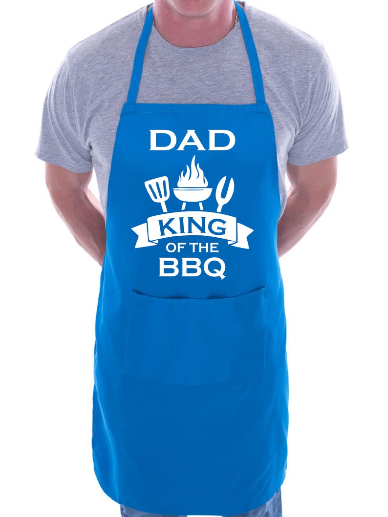 Dad King of the BBQ Apron, Funny Father's Day Gift