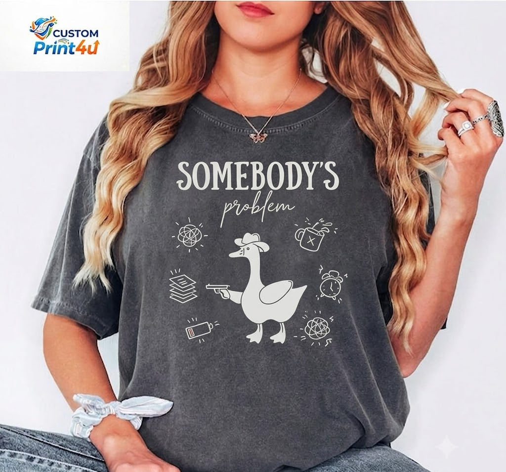 Somebody & Somebody’s Problem - Matching Couple Graphic Crewneck Sweatshirt Set