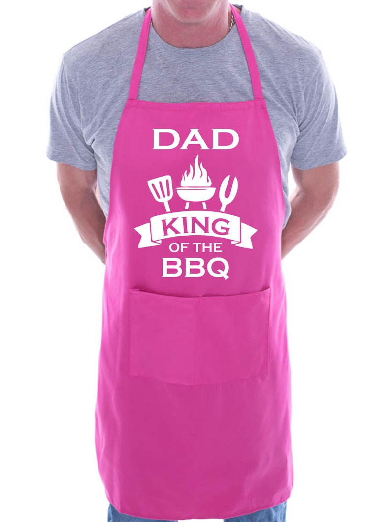 Dad King of the BBQ Apron, Funny Father's Day Gift
