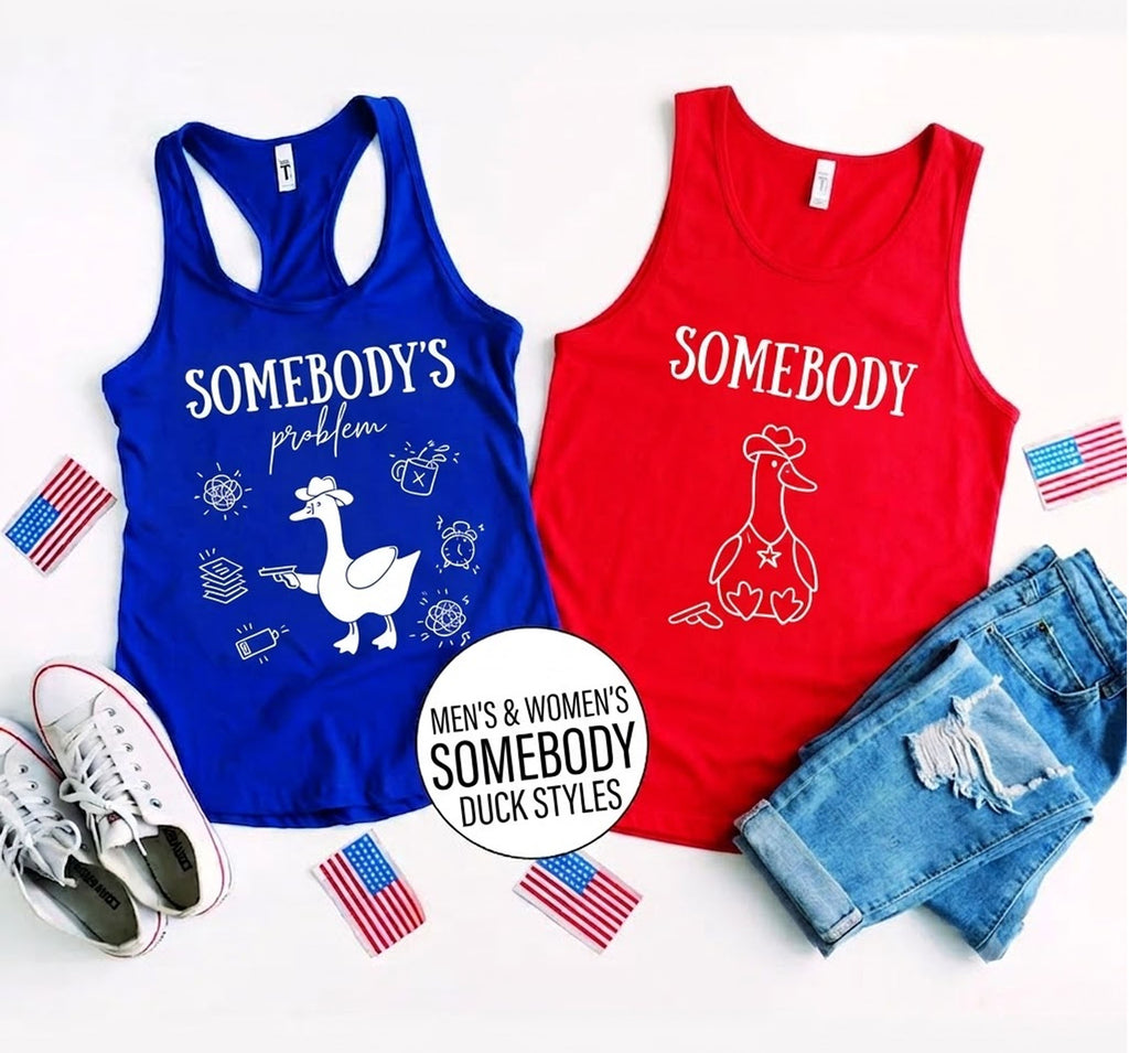 Somebody & Somebody’s Problem - Matching Couple Graphic Crewneck Sweatshirt Set