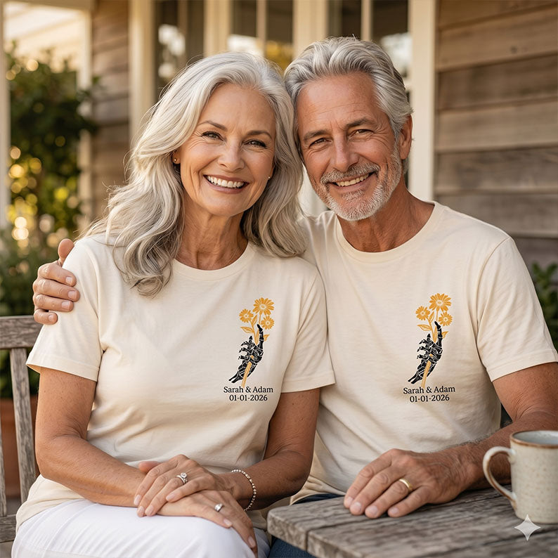 Personalized Find Someone Who Grows Flowers In The Darkest Parts Shirt, Custom Names T - Shirt